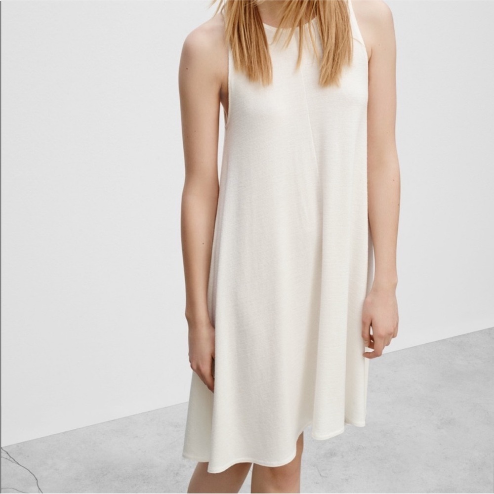 Wilfred Cream Sleeveless Mini Dress